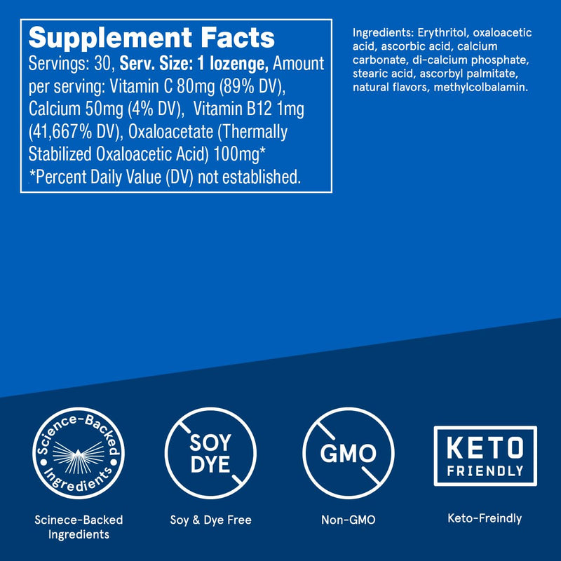 Bulletproof Cool Spearmint Methyl B-12 Lozenges, 60 Count, Supplement for Energy and Nerve Function | Supplement for Energy and Nerve Function