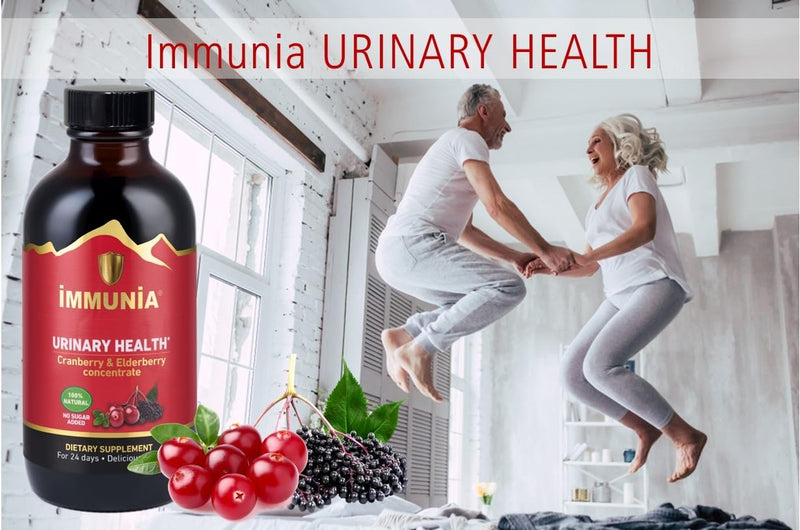 Immunia Urinary Health. Cranberry & Elderberry Concentrate for the Prevention of Urinary Infections. Natural. Delicious. 5 ml/Day. (1-Pack) 1 Count (Pack of 1)