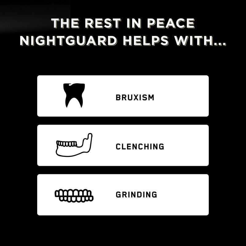 Rest in Peace Night Guard - Pack of Two Moldable Mouth Guard for Teeth Grinding Clenching Bruxism (Clear) Clear - BeesActive Australia