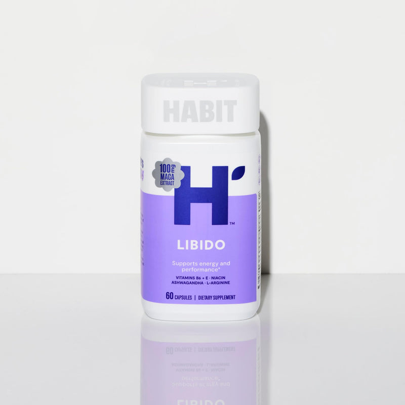 Habit Libido Supplement (60 Capsules) - New Look, Natural Aphrodisiac Blend with Maca, Ashwagandha L-Arginine, Supports Energy and Performance, Vegan, Non-GMO (1 Pack) 1 Pack