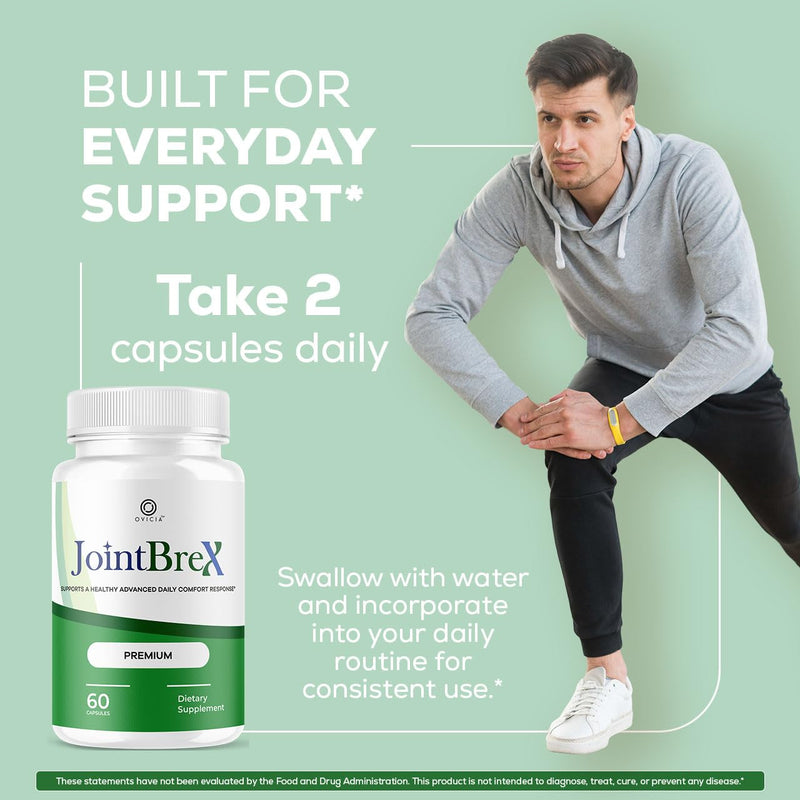 JointBrex Capsules - Official JointBrex Pills Advanced Support for Maximum Strength, All Natural Ingredients Premium Vitamins for Overal Health & Wellness Reviews, 60 Capsules for 1 Month 60 Count (Pack of 1)