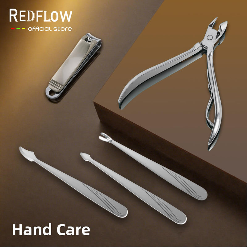 Manicure Set 11 in 1 Stainless Steel Nail Clippers for Men，Manicure Kit for Women，Nail Grooming Kit，Nail Clipper Set，Personal Care Tools（Champagne Colour） Champagne Colour - BeesActive Australia