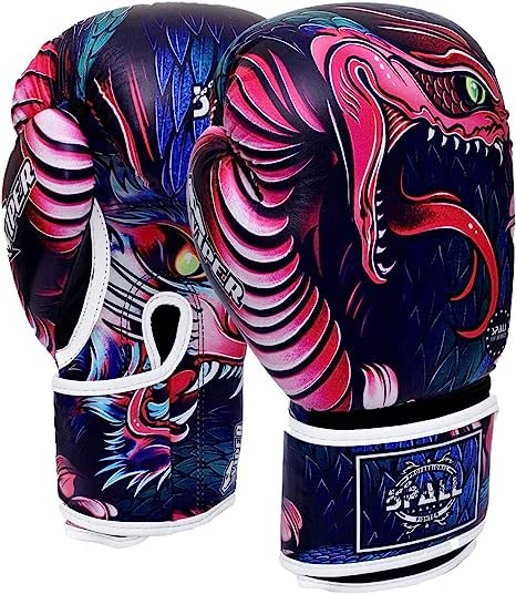 Boxing Gloves for Kids, Men & Women - Pro Training Sparring Punching Gloves - Muay Thai MMA, Kickboxing Heavy Bag Workout Leather Boxing Gloves (Multi, 6OZ)