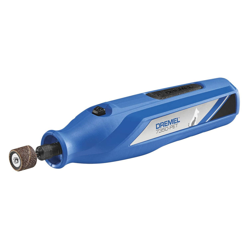 Dremel 7350-PET 4V Pet & Dog Nail Grinder, Easy-To-Use & Safe Nail Trimmer, Professional Pet Grooming Kit - Works on Large, Medium, Small Dogs & Cats New Model w/ 4 Sanding Bands