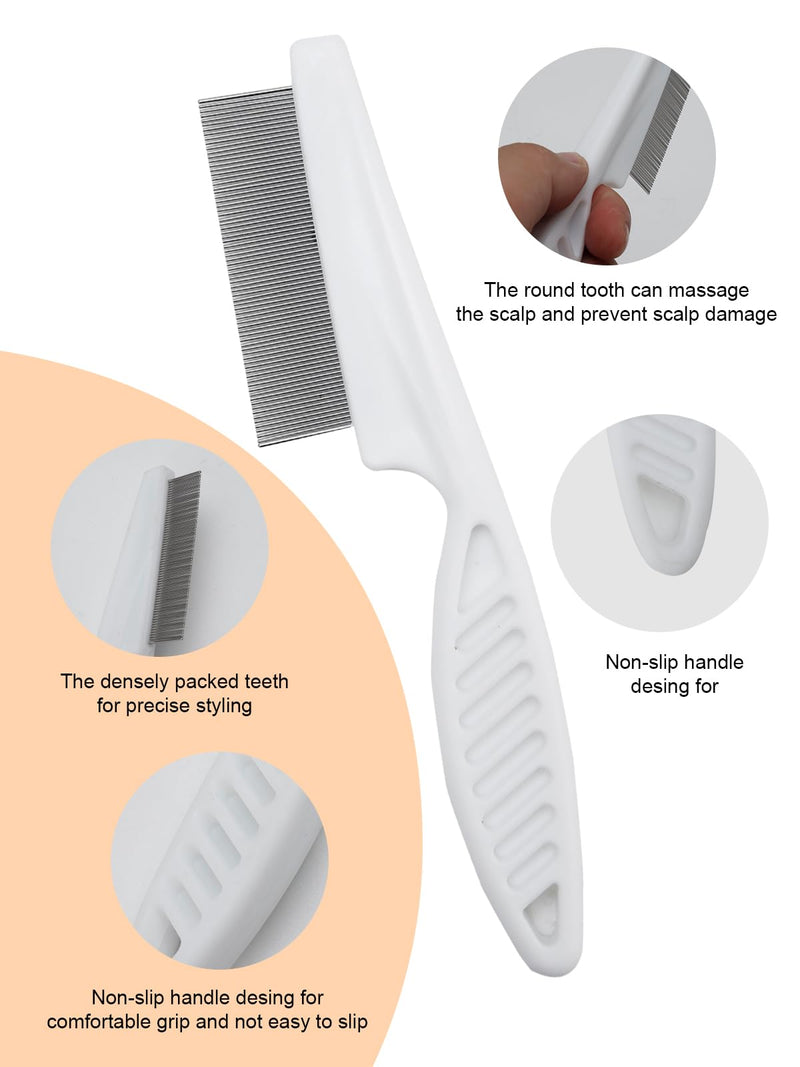 2 PCS Metal Comb for Dogs and Cats Dog Combs for Grooming Matting - Promotes Hair Growth and Removes Loose Hair, Knots - BeesActive Australia