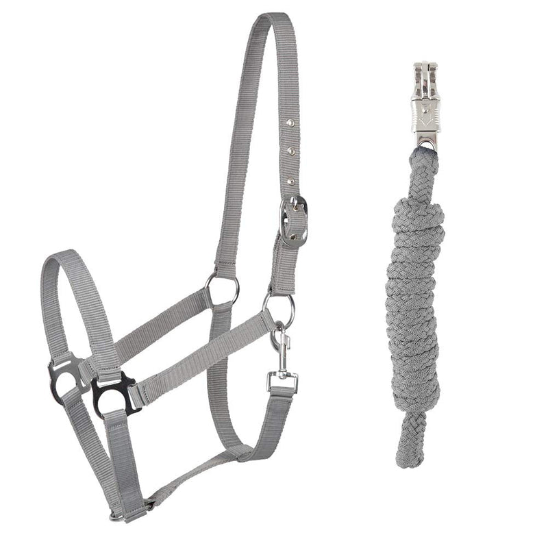 PFIFF 102931 Halter and rope set, plastic halter lead rope, gray full