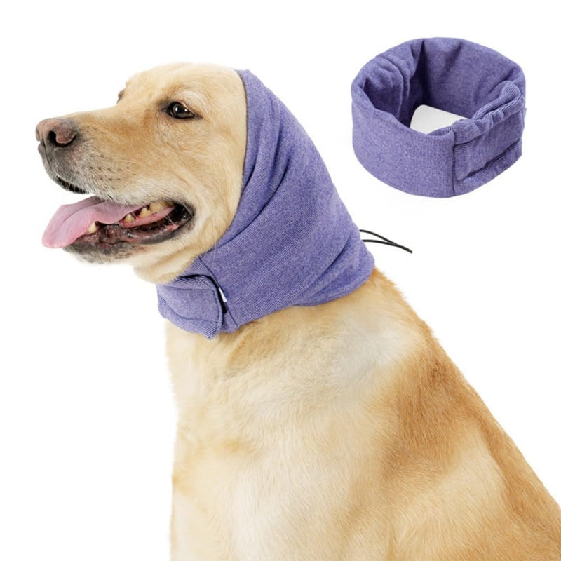 Adjustable Noise Snoods Dog Ear Cover Wrap Calming Ear Muffs Scarf for Neck Pets Ears Warmer