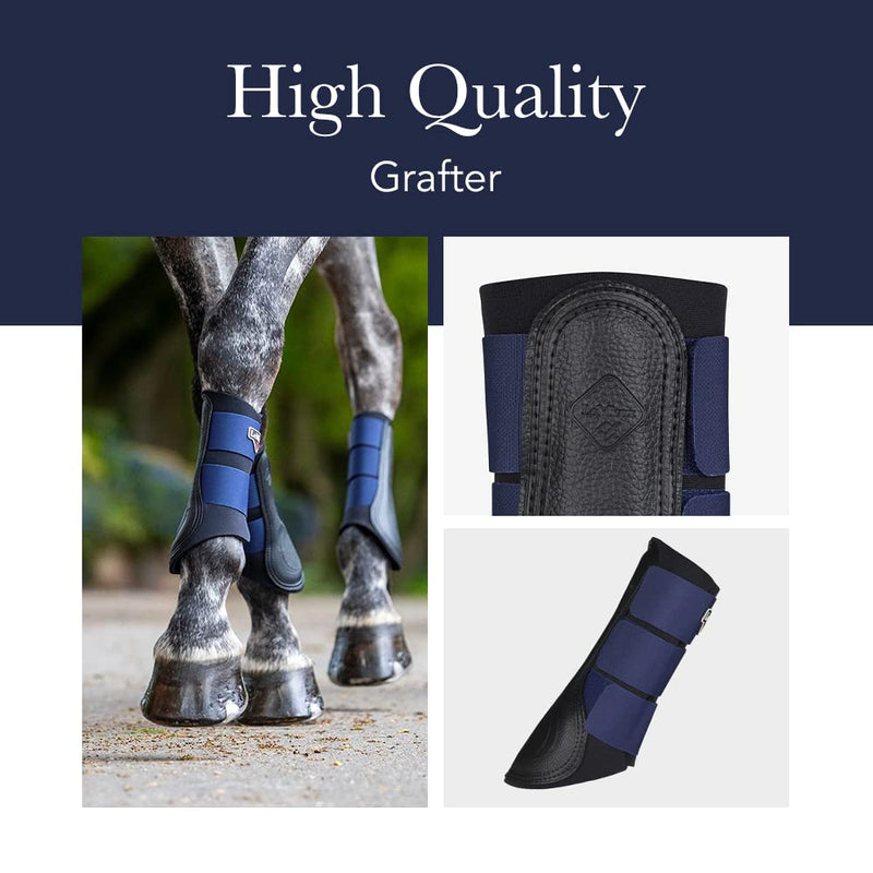 LeMieux Brushing Horse Boots - Protective Gear and Training Equipment - Equine Boots, Wraps & Accessories Large X-Wide Brown - BeesActive Australia