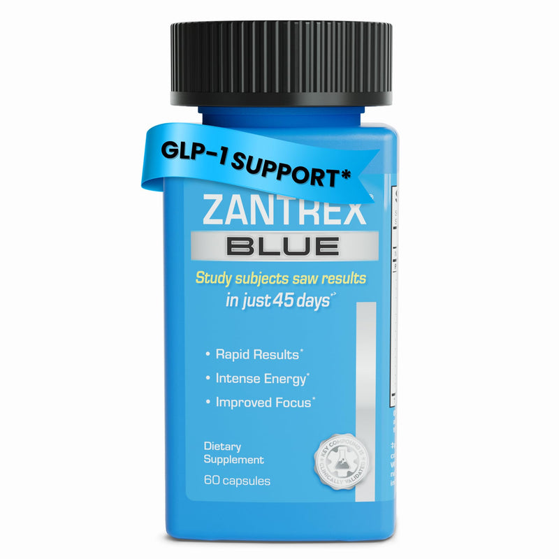 Zantrex Blue Energy & Thermogenesis Boost Energy | Weight Loss Supplement for Appetite Control, Increased Calorie Burn and Supports GLP-1 Levels | 60 Count 60 Count (Pack of 1)