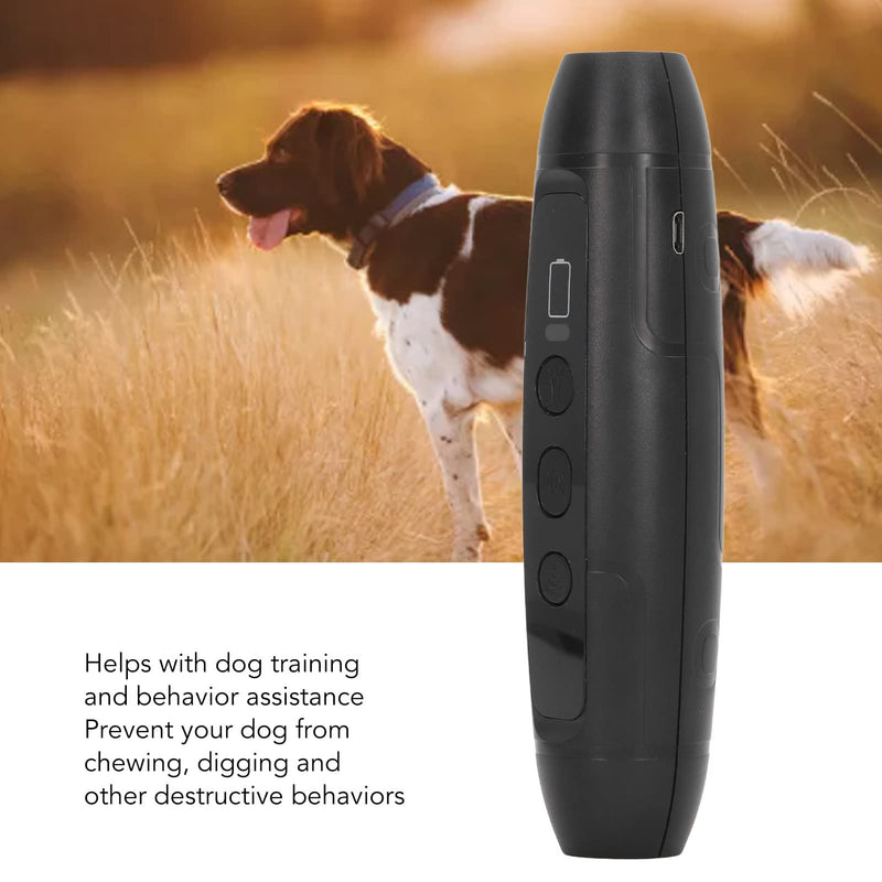 Ultrasonic Anti Barking Device, 3 Modes Dog Barking Control Device with High Bright Flashlight Humane No Bark Device for Training Indoor Outdoor
