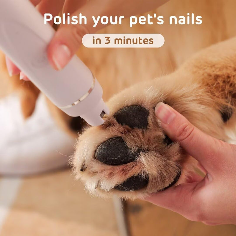 Dog Hair Clippers for Grooming Kit and Dog Paw Trimmer Nail Grinder for Grooming, Low Noise Rechargeable Cordless, Shaver Grooming Supplies for Pet Cats Dogs (Black, White) Black - BeesActive Australia