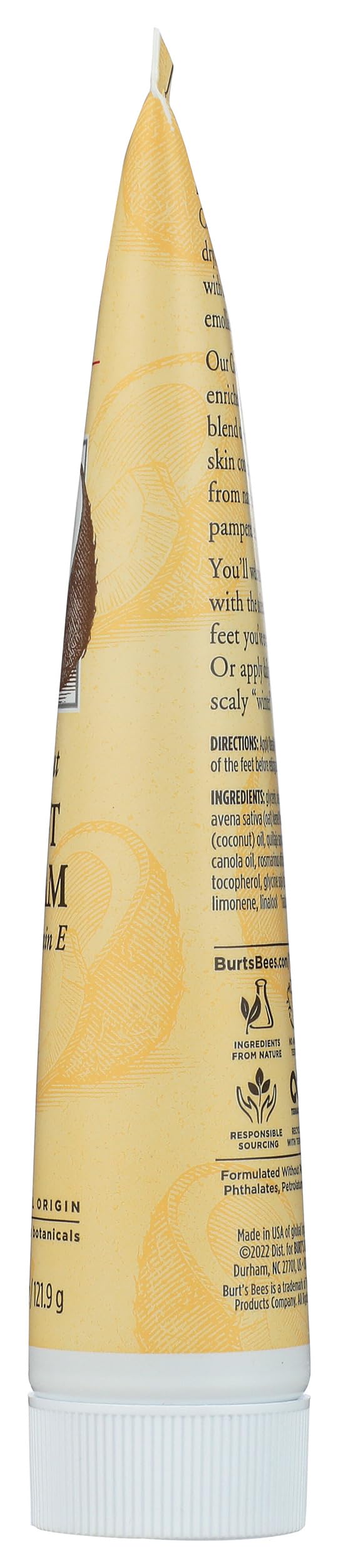 Burt's Bees Coconut Oil Foot Cream, Package May Vary, 4.3 Oz 4.34 Ounce (Pack of 1) - BeesActive Australia