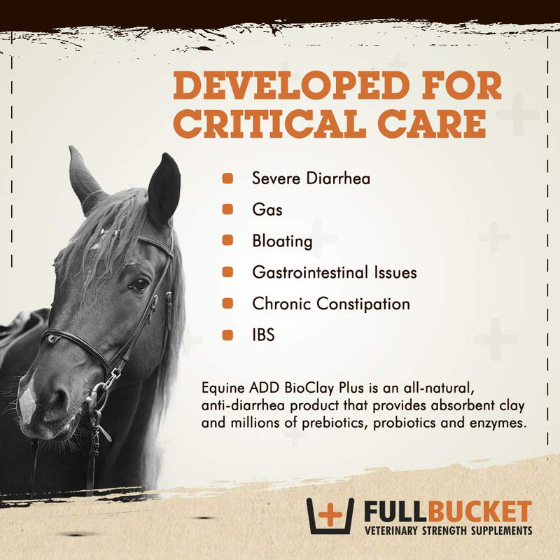 Equine ADD BioClay Plus with Saccharomyces Cerevisiae Boulardii for Anti-Diarrhea; Concentrated Formula with 40 Billion CFUs – 1 Tube - BeesActive Australia
