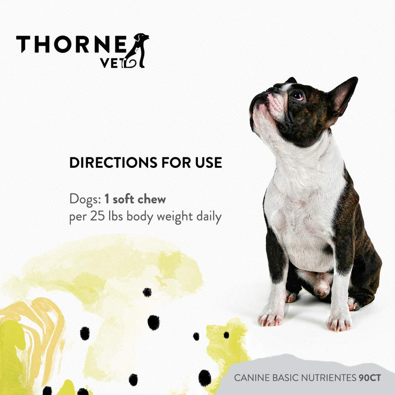 ThorneVet Curcuvet SA 150 and Canine Basic Nutrients Soft Chews Bundle