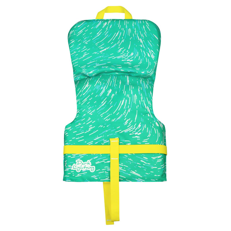 Dark Lightning USCG Approved Infant Life Jacket 0-30 lbs, Swim Vest for Baby/Toddlers 1-3 Year Old 20-30 lbs,Toddler Floaties for Pool Swimming,Boating,Beach,Puddle infant vest (0-30lbs) - Green