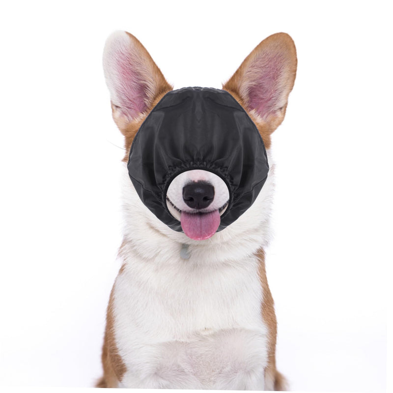 Safety Eye Mask for Pets Durable Pet Blind Noise Cancelling Headphones with Noise Cancelling Lid Multi Nylon Pack of 1 S black