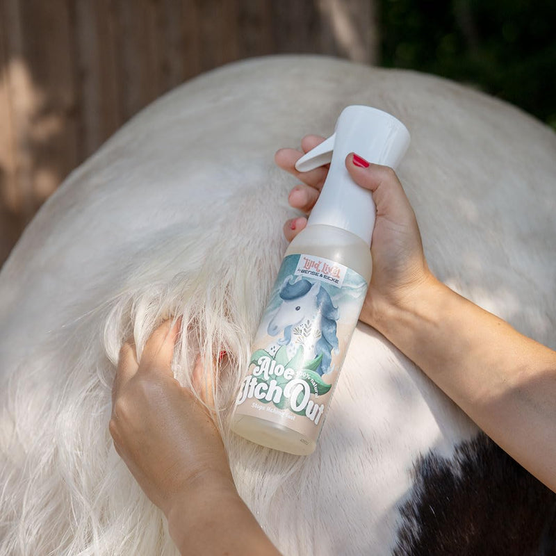 Lilla Livet by Bense&Eicke Aloe Itch Out Eczema Spray for Horses - Soothing & Nourishing - Cleans and Moisturises - with Aloe Vera, Livermoss & Tea Tree Oil, 500 ml Spray Bottle