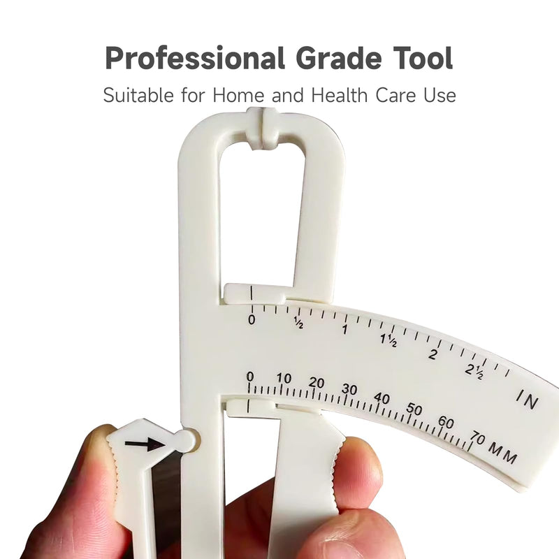 2 Pcs Fat Calipers Body Fat Handheld BMI Body Fat Measurement Tool Skinfold Caliper for Accurate Body Fat Measuring Ideal for Weight Loss and Fitness Body Fat Calipers for Men and Women - BeesActive Australia
