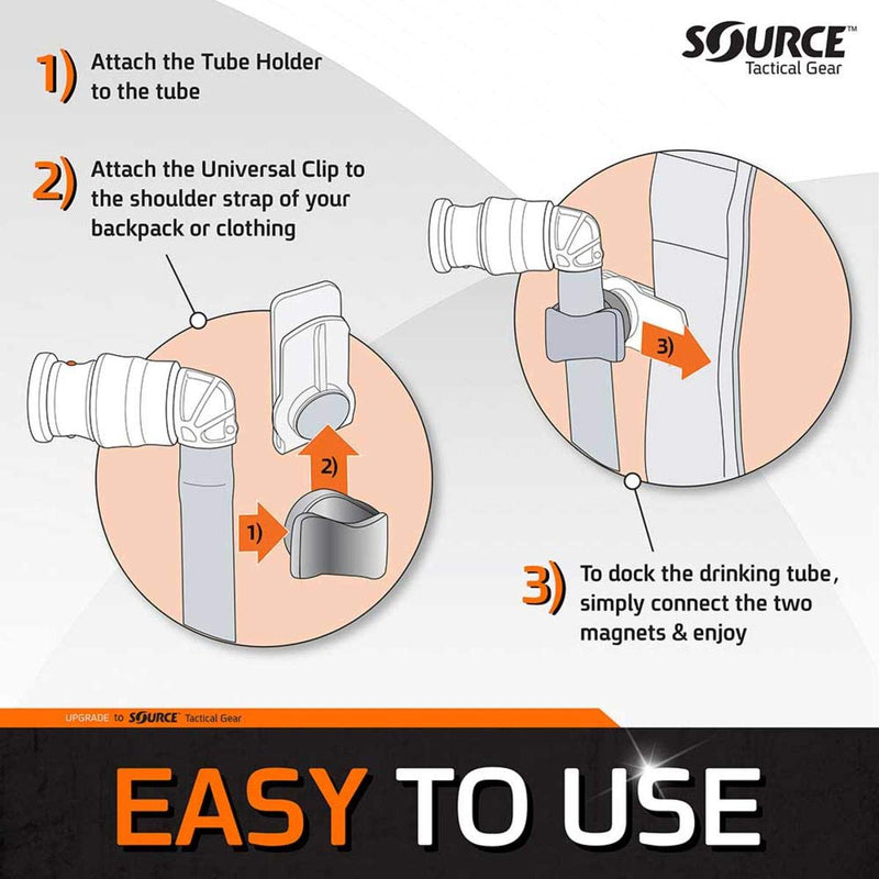 Source M.C. 3L Ultimate Low Profile Hydration System with UTA Rapid Refill Adapter and Magnetic Clip Kit, Coyote (4325190203) - BeesActive Australia