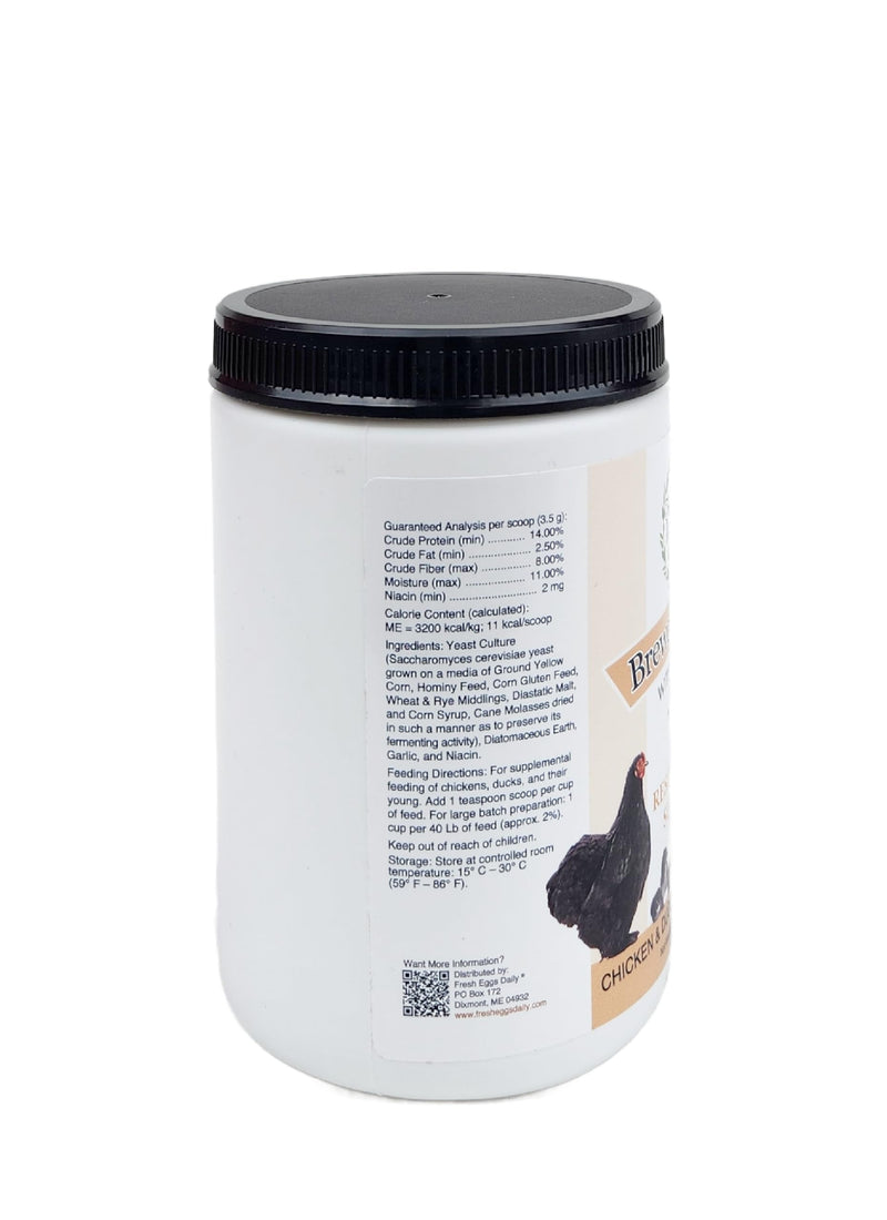 Fresh Eggs Daily Brewer's Yeast with Garlic Powder and Niacin for Ducks Ducklings Feed Supplement Vitamins for Backyard Chickens 1LB 1 Pound (Pack of 1) - BeesActive Australia