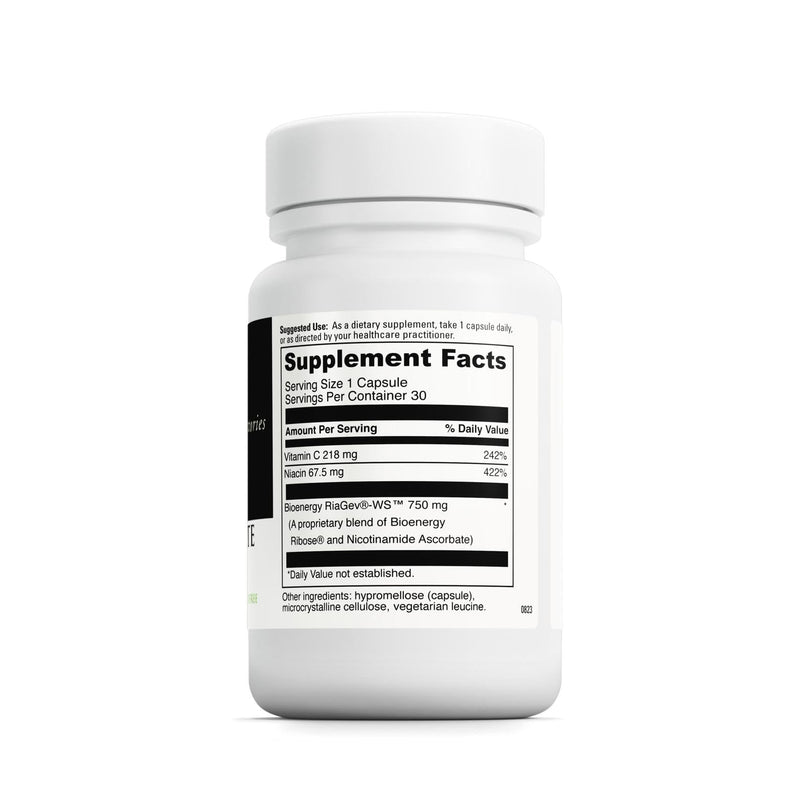 DAVINCI Labs NAD+ Activate - NAD Supplement with Vitamin C & Niacin - Helps Support Brain Health, Cellular Energy & More* - Vegetarian, Gluten-Free & Soy-Free - 30 Capsules