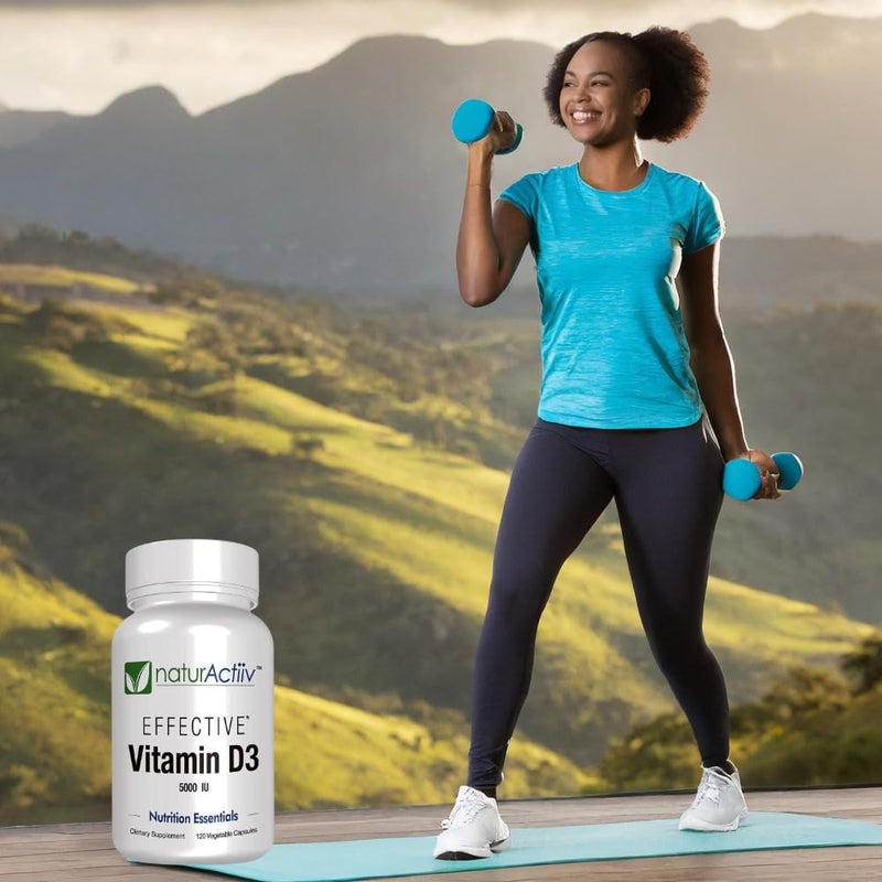 Organic VIT D3 125mcg (5000 iu) Pro Strength MiniCaps Support Bone Muscle Joint Cardio Breast Colon Immune Health Easy Swallow Fast Absorb