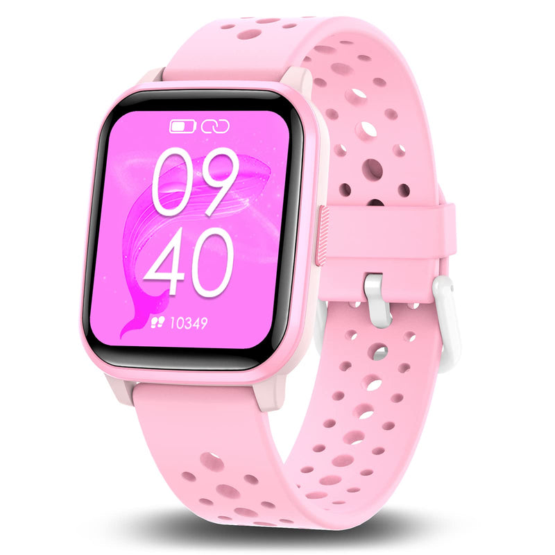 Smart Watch IP68 Fitness Activity Tracker Watch with Sleep Mode, Pedometers,Waterproof Watch with 20 Sports Modes Pink