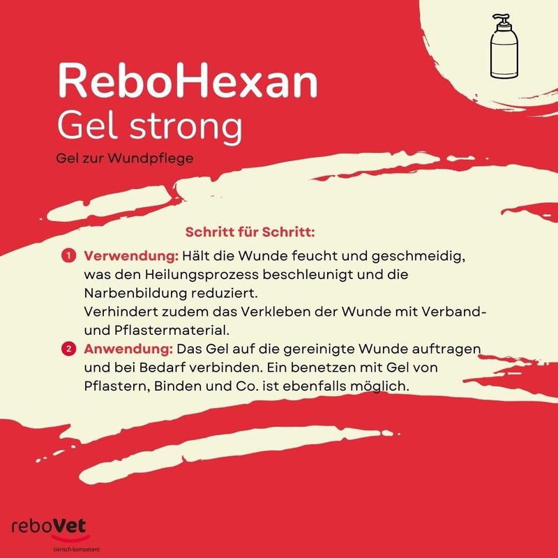 Gel Strong 50 ml: High Viscous Care Gel for Animal Wounds, Accelerates Wound Healing, Reduces Scars, Prevents Sticking to Dressings, Ideal for Skin Care