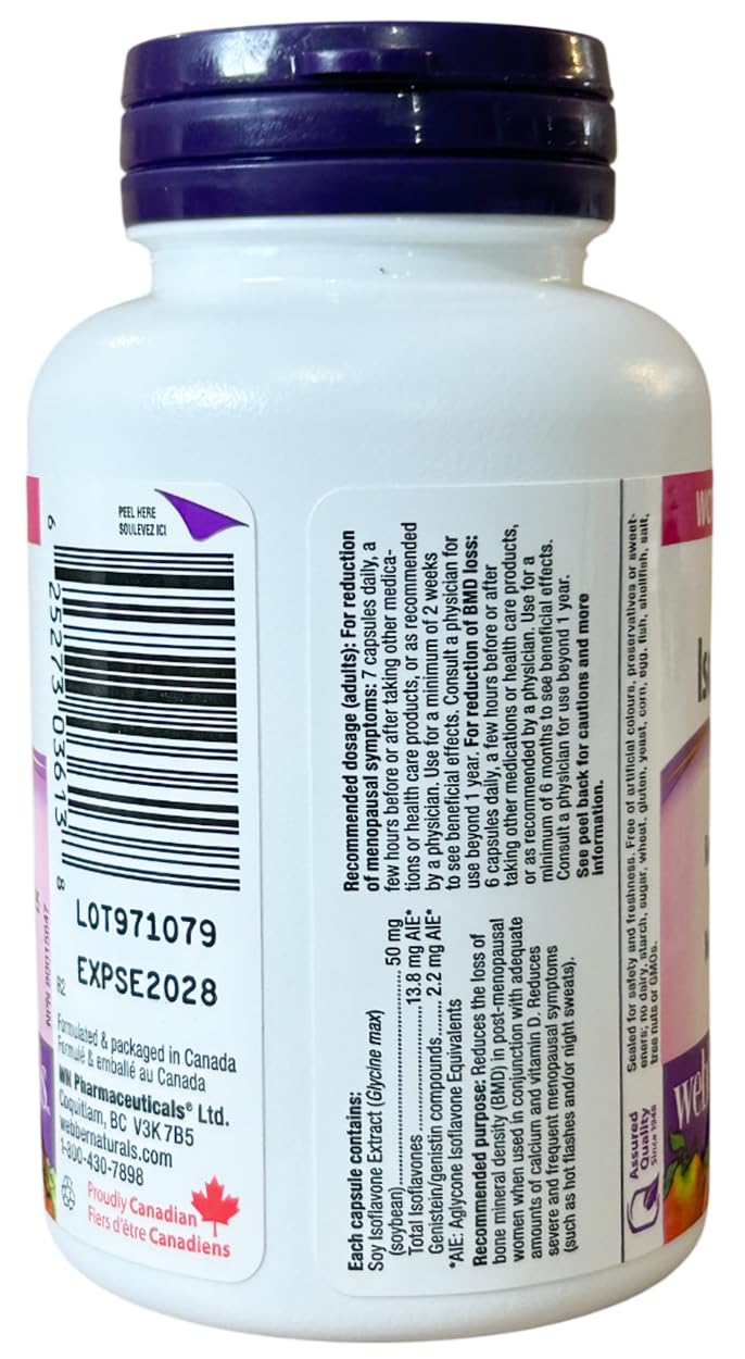 Webber Naturals Soy Isoflavones 50mg 90 Capsules