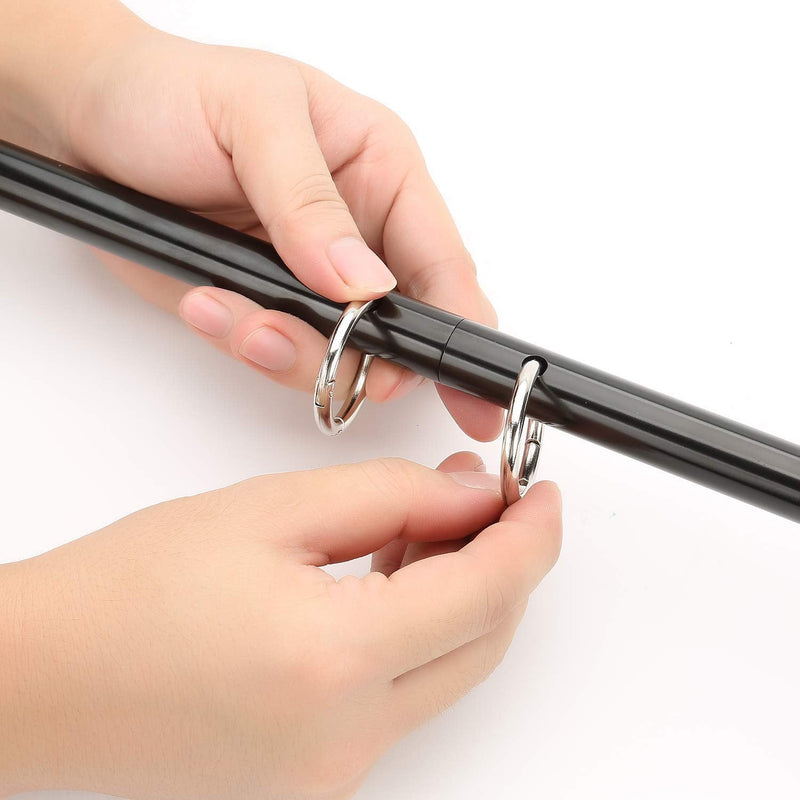 Black Spreader Pilates Exercise bar, Restore Pilates Bar with 4 Adjustable Strap, Exercise Guide, Home Yoga Training Fitness Gear, Stretching Exercise Tools Black Bar+Blue Strap
