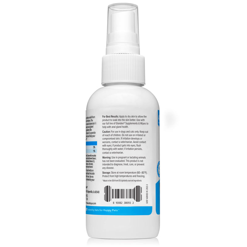 Glandex Anal Gland Medicated Spray for Dogs & Cats (4oz) and Advanced Vet-Strength Chews 60 Ct Bundle, Dog Deodorizing Spray & Anti-Itch Spray for Dogs, Anal Gland Supplement for Dogs with Extra Fiber - PawsPlanet Australia