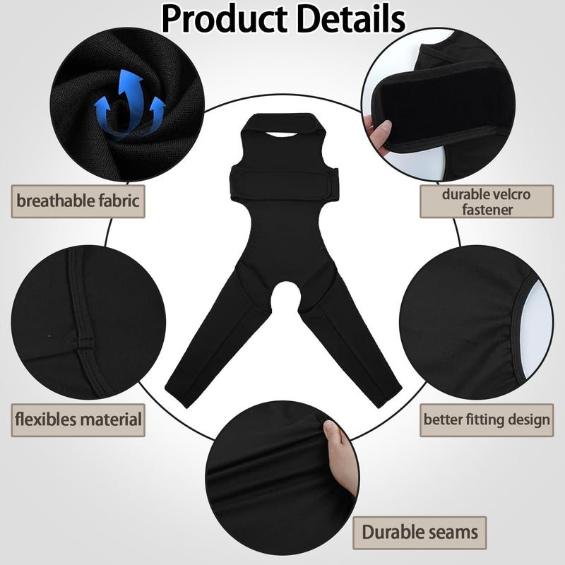 Dog bodysuit for hind legs, dog bodysuit after surgery body, puppy after surgery dog bodysuit, dog bodysuit after surgery with leg, anti-wound licking surgery bodysuit dogs, dog bodysuit after surgery, for hair loss, anti-licking, wound protection - BeesActive Australia