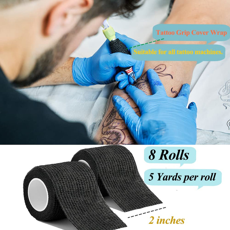 Self Adhesive Bandage Wrap,2 Inch Blue Breathable Elastic Cohesive Bandages, Vet Wrap Sports Tape Bulk for First Aid Supplies, Wrist Sprains Protection Blue Self Adhesive Bandage Wrap - BeesActive Australia