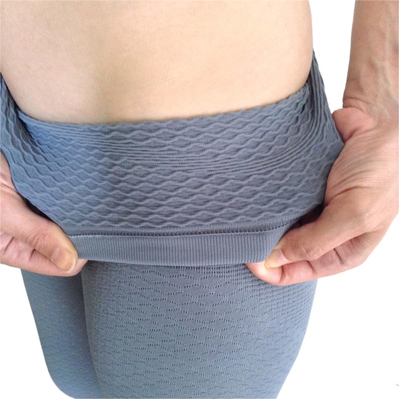 Bioflect® Compression Leggings with Bioactive Raised Massaging Knit - for Support and Comfort X-Large Black
