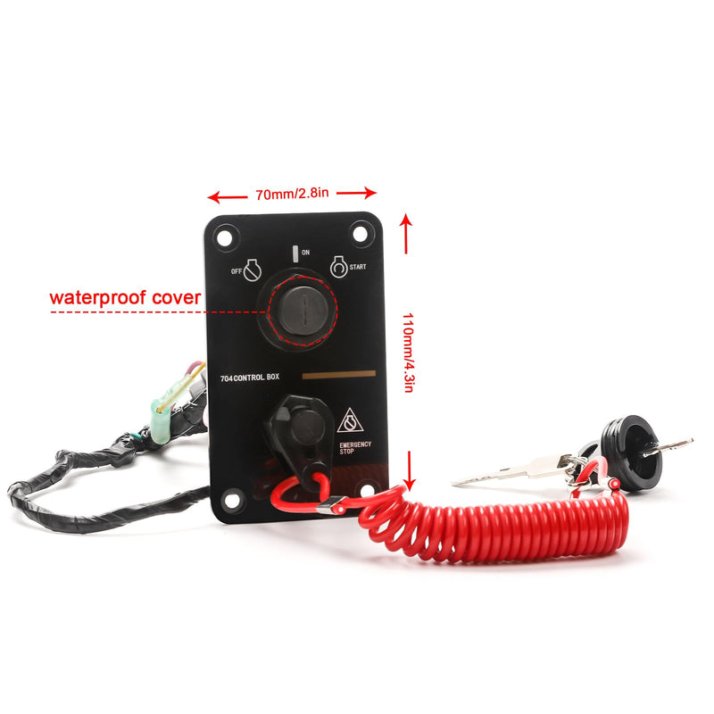 704-82570-08-00 Panel Switch Assy for Yamaha Outboard 2-Stroke and 4-Stroke Engine, On-Off-Start Control Box for Yamaha Outboard Yacht - BeesActive Australia