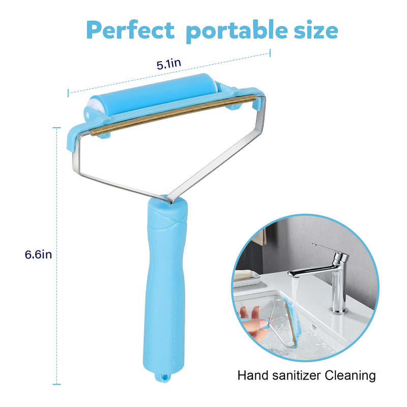 Reusable Lint Roller -Pet Hair Removal Tool and Carpet Rake Cat and Dog Hair Remover for Furniture, Couch, Carpet,Clothing and Bedding - Portable,Multi-Surface Fur Removal - BeesActive Australia