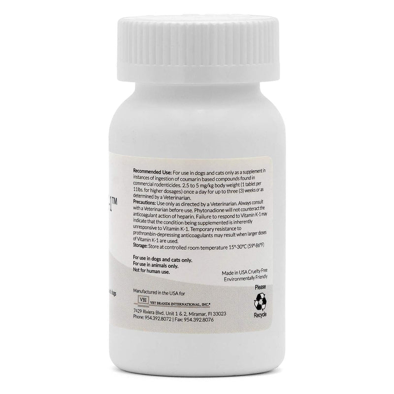 Vitamin K1 Chewable Tablets, 25mg, 50ct