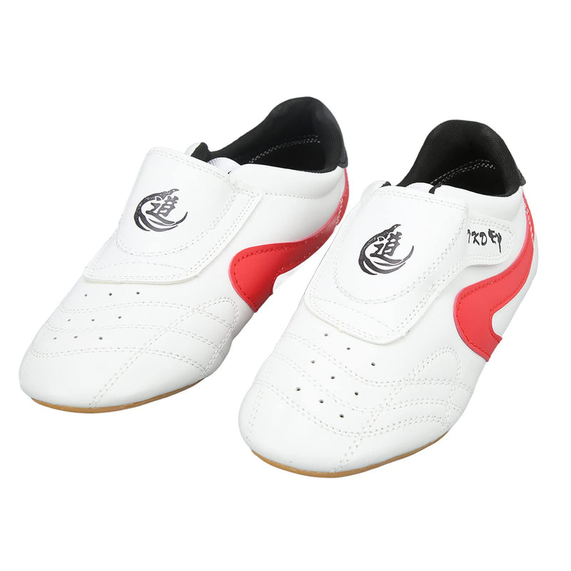 Taekwondo Shoes, Unisex Breathable Taekwondo Shoes with Red Trim for Boxing 41 Default