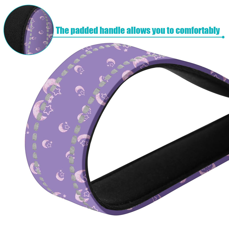 Short Dog Leash,Traffic Leash,Reflective Nylon Padded Handle,Nylon Short Dog Leash for Training Control - for Large and Medium Sized Dogs. (Moon) Moon - BeesActive Australia