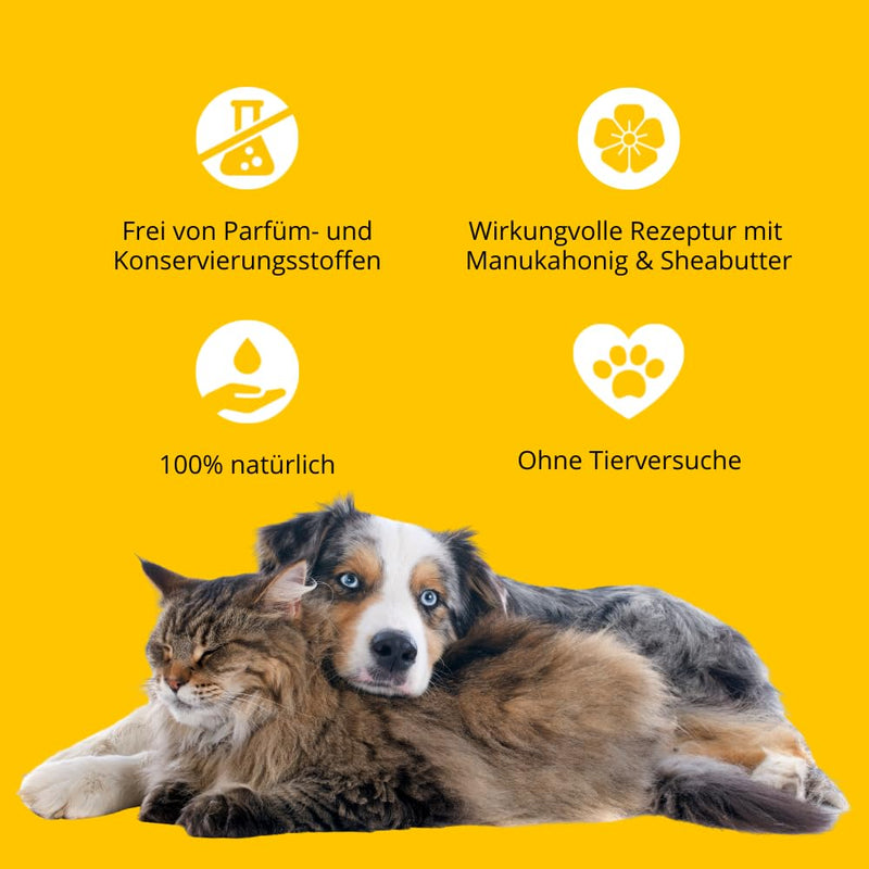 purapep Care - Manuka balm for dogs and cats - care, regeneration and protection for stressed and irritated skin and paws of your four-legged friends - 50ml - BeesActive Australia