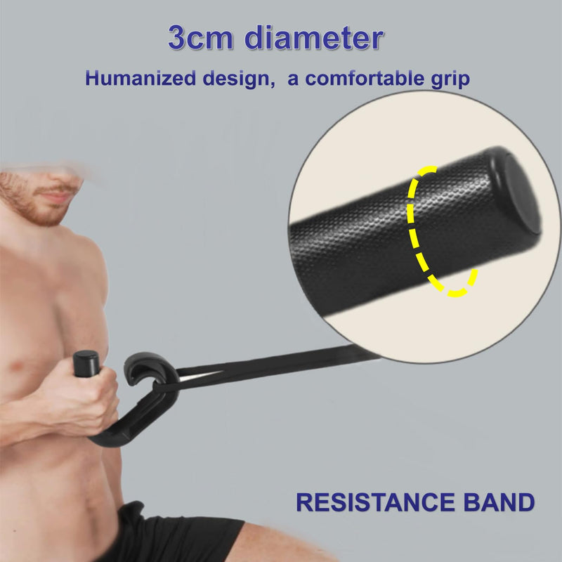 Neutral Grip Handles for Pull Up: Ergonomic Portable Hooks for Barbell Row Deadlift Resistant Bands for Home Gym Fitness Enthusiasts Style B