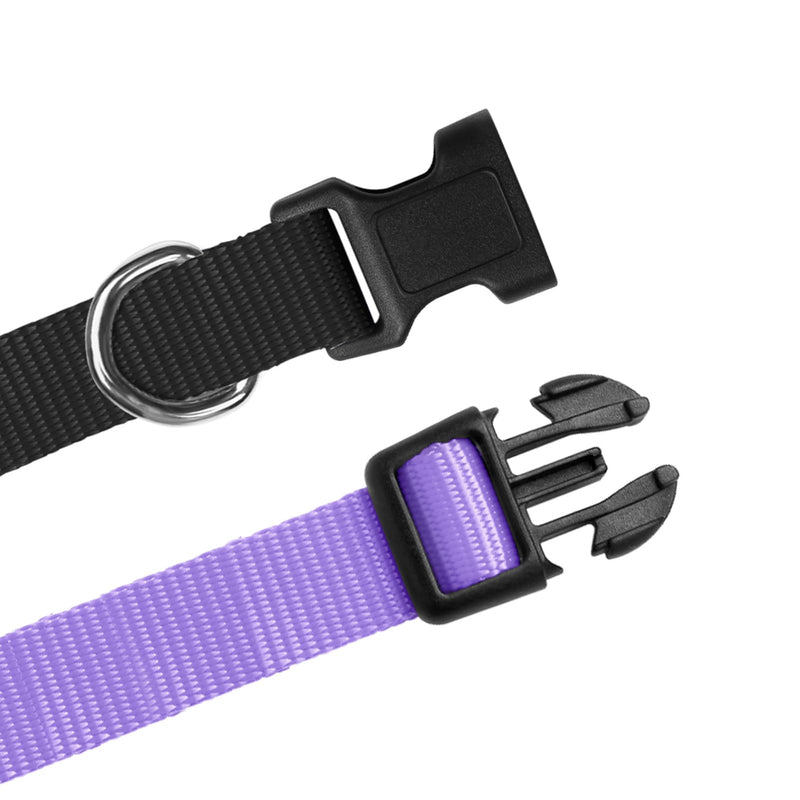 Replacement Collar for Shock Collar, Stylish & Comfortable Christmas Dog Collar 2 Pack, Compatible with PetSafe Bousnic Sportdog Garmin Dogtra Shock Collar Replacement Strap (Purple & Black) - BeesActive Australia