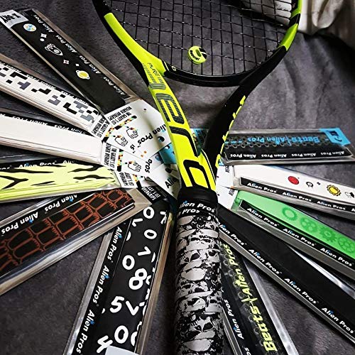 ALIEN PROS Tennis Racket Grip Tape – Tac Moisture Feel Tennis Grip – Tennis Overgrip Grip Tape Tennis Racket – Wrap Your Racquet for High Performance 6-Pack Magic - BeesActive Australia