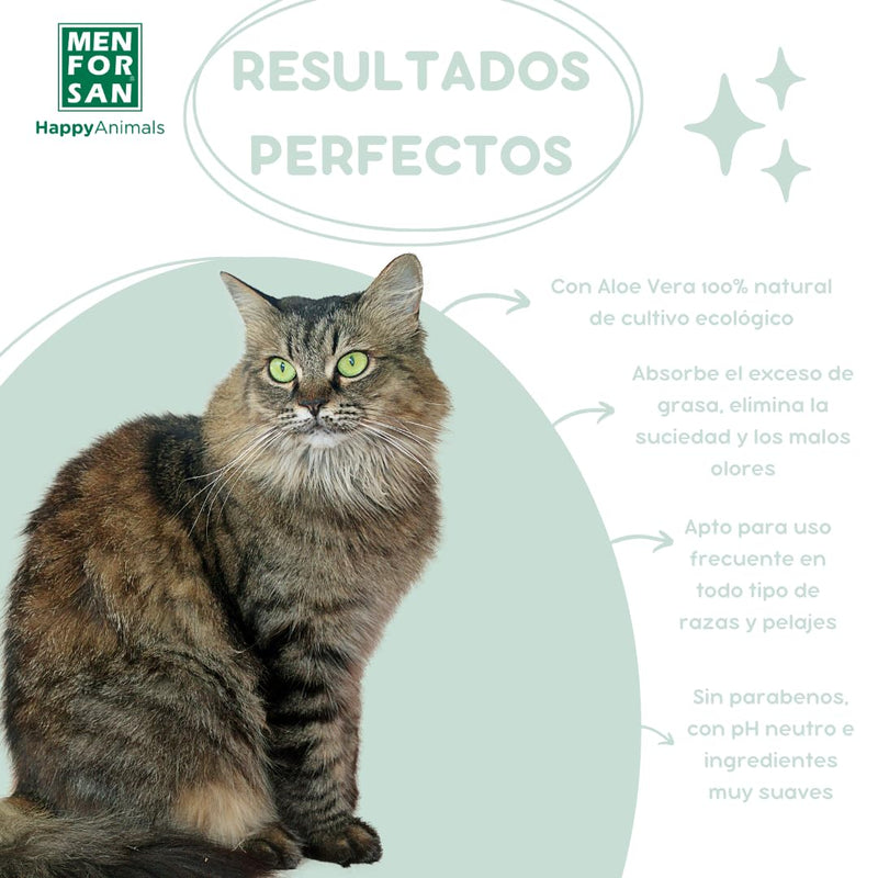 MENFORSAN Aloe Vera foam shampoo for cats, 200ml - BeesActive Australia