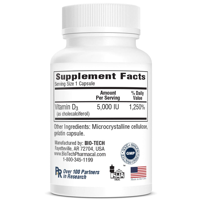 Bio Tech Vitamin D Capsule 53191024401 1 Bottle, 100 per Bottle