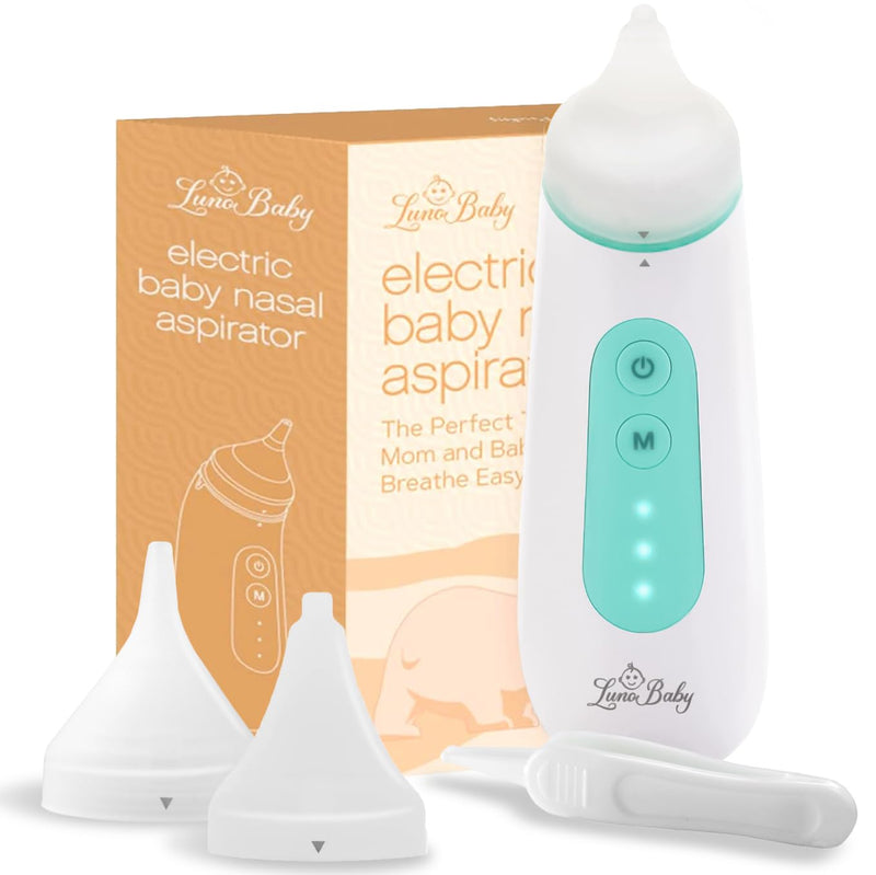 Electric Baby Nasal Aspirator - Nose Sucker Machine for Newborn Infants Toddlers Kids Adults - Automatic Booger Snot Vacuum Cleaner with Adjustable Suction Levels for Mucus Removal - BeesActive Australia