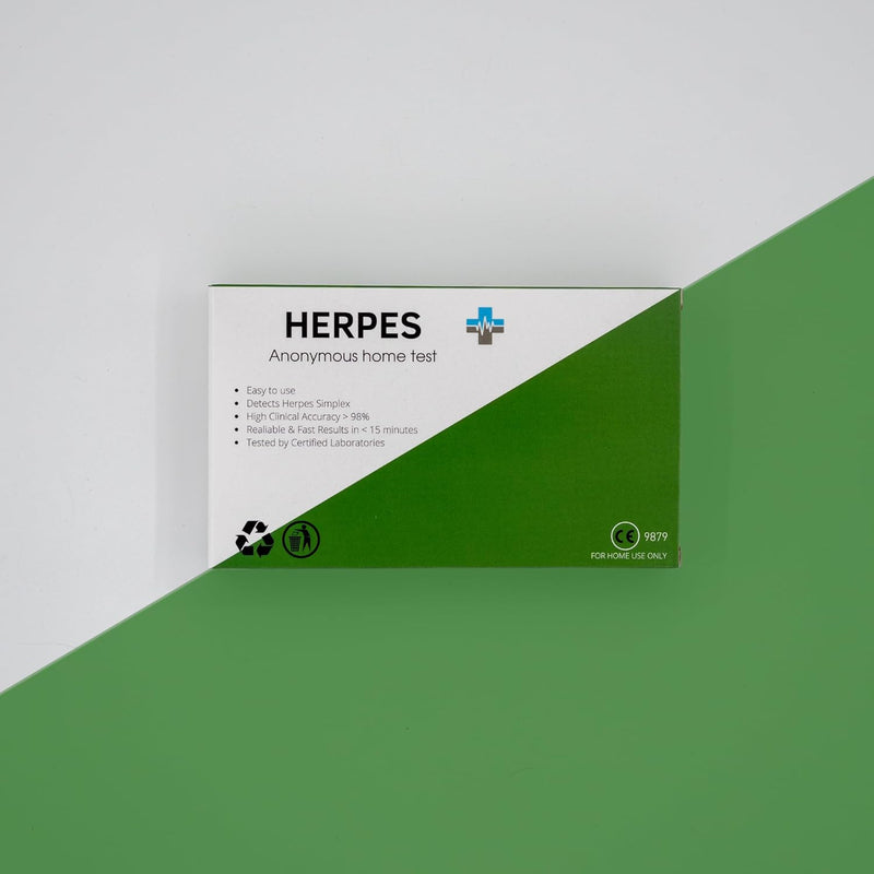 Herpes Self Test for Male and Female Detects Herpes HSV simplex genital Infection sti std Quick Home Test