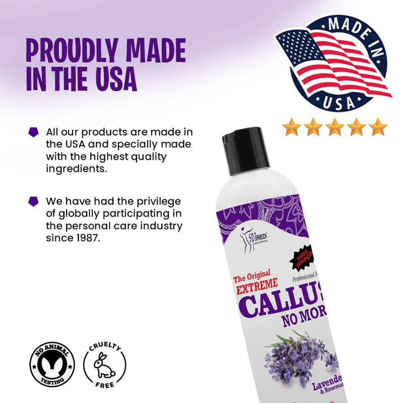 SPA REDI Callus Remover - Professional-Grade Callus Dissolving Treatment - Stop Scraping. Start Dissolving. Chemically Dissolve Toughest Buildup for a Dramatic 'Wow' Transformation 12 Oz - BeesActive Australia