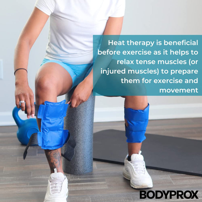 BODYPROX Shin Splint Ice Pack 2 Pack - Reusable Cold and Hot Wrap for Shin Splints Pain Relief, Flexible Ice Pack for Runners - BeesActive Australia