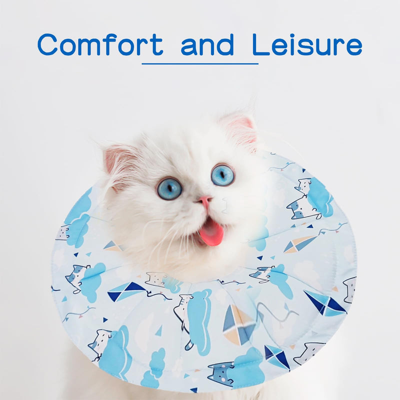 Protective collar soft soft collar cat collar for cats leak protection for cats adjustable protective collar for cats after injury surgery (size S) is 12-25 cm - BeesActive Australia